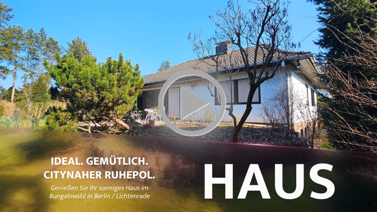 Einfamilienhaus im Bungalowstil im Berliner Süden